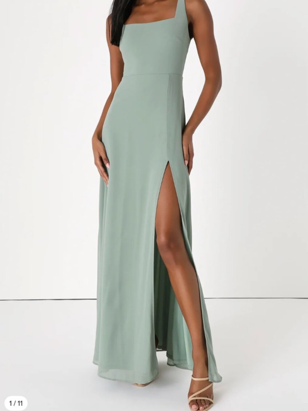 Remarkable Arrival Sage Brush Sleeveless Maxi Dress